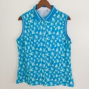 Nivo Sleeveless Polo Shirt Size Large